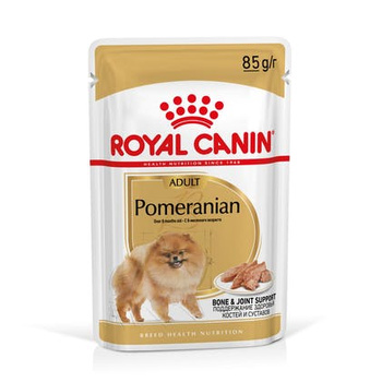 ROYAL CANIN Pomeranian 12x85g υγρή τροφή - πατέ, για ενήλικες σκύλους της φυλής Pomeranian