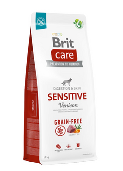 BRIT CARE χωρίς κόκκους Sensitive Venison 12kg + Δωρεάν έκπληξη!