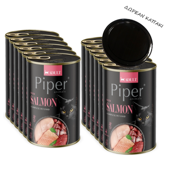 DOLINA NOTECI Piper για γάτες με σολομό 12x400g
