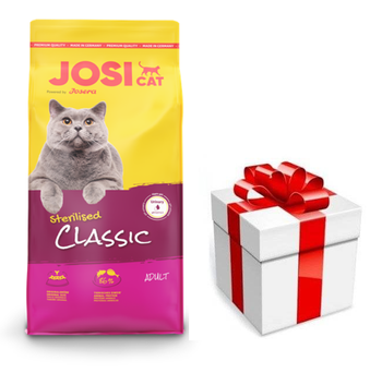 JosiCat Josera Classic αποστειρωμένο 10kg + έκπληξη δωρεάν!