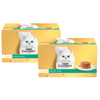 Purina Gourmet Gold Cat Food Savoury Cake 96 x 85 g