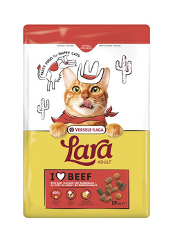 VERSELE-LAGA Lara Adult Beef 1.9kg - τροφή με γεύση βοδινού για ενήλικες γάτες