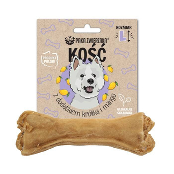 ΠΑΚΕΤΟ ΖΩΩΝ - κόκαλο με κουνέλι και μάνγκο L (13.5cm)