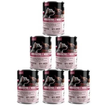 PetRepublic Μοσχάρι με λαχανικά σε φέτες σε λεπτή σάλτσα 6x400g