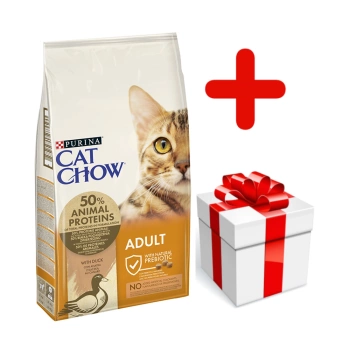 Purina Cat Chow Adult Duck 15kg+ δωρεάν έκπληξη για τη γάτα σας!