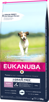 EUKANUBA Puppy&Junior Small/Medium Grain Free 12kg