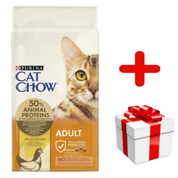 Purina Cat Chow Adult Chicken And Rice 15kg   + ΕΚΠΛΗΞΗ ΓΙΑ ΤΗ ΓΑΤΑ