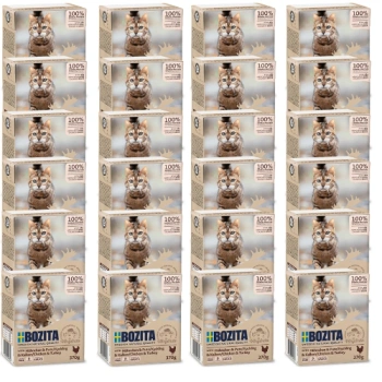 BOZITA Γάτα Κοτόπουλο & Γαλοπούλα σε Σάλτσα 24x370g