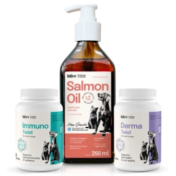 Lab-v Pet Care Box ΜΕΣΑΙΟ – Σετ δώρου για σκύλους και γάτες