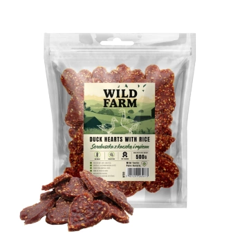 WILD FARM Καρδιές με πάπια και ρύζι 500g λιχουδιές για σκύλους