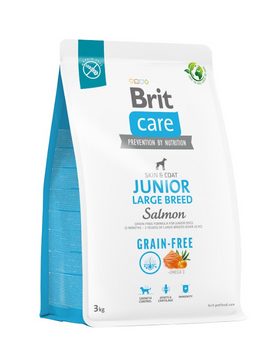 BRIT CARE Dog Grain-free Junior Μεγάλης Φυλής Σολομός 3kg