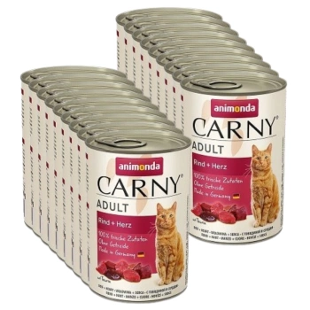 Animonda Cat Carny Adult Beef & Hearts 18x400g