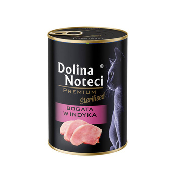 DOLINA NOTECI Premium για αποστειρωμένες γάτες πλούσιο σε γαλοπούλα 24x400g