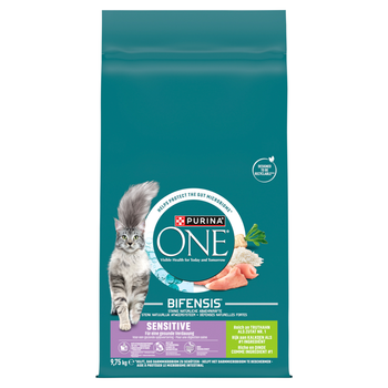Purina One Sesitive Γαλοπούλα & Ρύζι Τροφή για ενήλικες γάτες 9,75kg