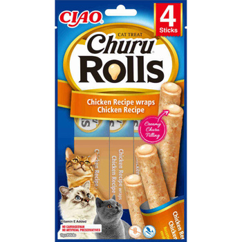 INABA Churu Rolls για γάτες - Κοτόπουλο 4x10g