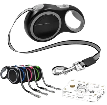 NUXIE® Premium αυτόματο λουρί σκύλου 5m 50kg (τυχαίο χρώμα)