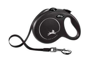 Flexi Leash New Classic S Tape 5m έως 15kg Μαύρο