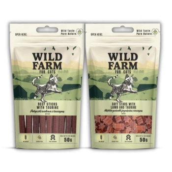 WILD FARM Λιχουδιές για γάτες 2x50g
