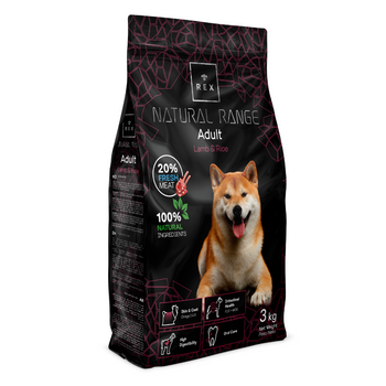 Rex Natural Range Adult Αρνί &amp; Ρύζι 3kg