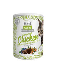 Brit Care Cat Snack Superfruits Κοτόπουλο 100g