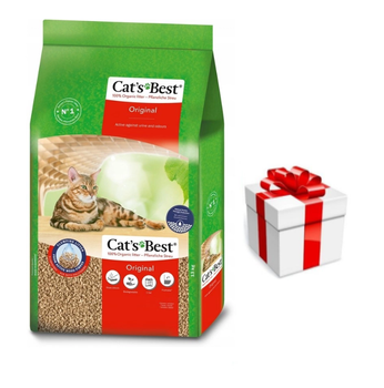 JRS Cats Best Eko Plus - Ξύλινη άμμος 30l / 13kg + ΈΚΠΛΗΞΗ ΓΙΑ ΤΗ ΓΆΤΑ