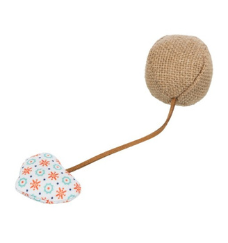 Μπάλα Trixie με καρδιά jute/υλικό 18cm