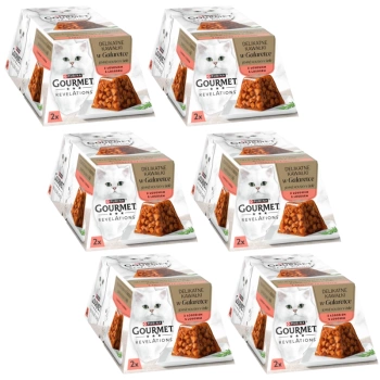 GOURMET Revelations Λεπτά κομμάτια σε ζελέ σολομού 6x(2x57g)