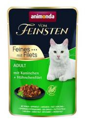 ANIMONDA Cat Vom Feinsten Adult Rabbit + Chicken Filet Sachet 85g