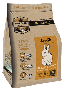 KORONA NATURY Natural-Vit τροφή για κουνέλια 1.6kg