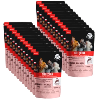 PetRepublic Ψιλοκομμένα κομμάτια σε λεπτή σάλτσα μοσχαριού 12x100g (6+6 Gratis)