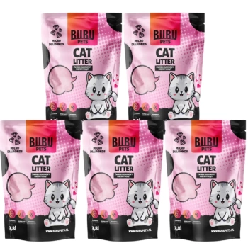 BUBU Pets Σιλικόνη μη-συσσωρεύοντας Micro Pink άμμος 5x3.8l