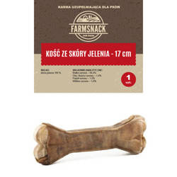 FarmSnack Κόκαλο από δέρμα ελαφιού 17cm