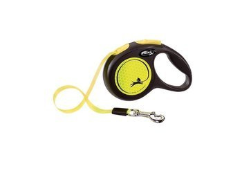 Flexi Leash Classic S Tape 5m έως 15kg Κίτρινο Νέον