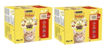 PURINA Friskies κρέας γάτας σε σάλτσα MIX γεύσεις 48x85g