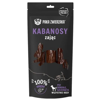 PAKA ZWIERZAKA- Λαγός Kabanosy 3 τεμάχια (80g)