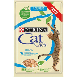 Purina Cat Chow Adult Σολομός & Πράσινα Φασόλια 85g