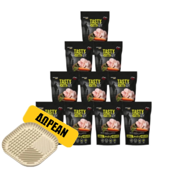 Tasty Dogs Life πιάτο ζελέ πουλερικών 10x500g