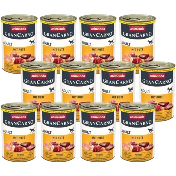 ANIMONDA GranCarno Ενηλίκων Σκύλος γεύση:Γαλοπούλα 12x400g