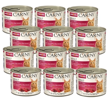 Animonda Cat Carny Adult Beef & Hearts 12x200g