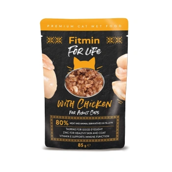 Fitmin Cat For Life Adult Κοτόπουλο 85g