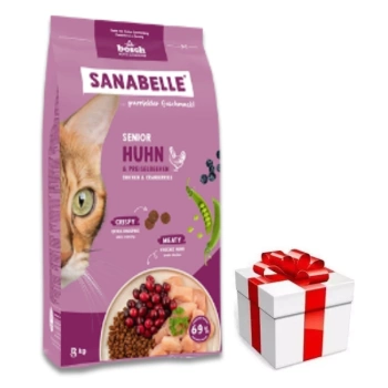 BOSCH Sanabelle Senior Πουλερικά 8kg + Γάτα έκπληξη δωρεάν