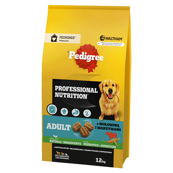 PEDIGREE® Adult Professional Nutrition 2x12 kg με βόειο κρέας και λαχανικά - πλήρης ξηρά τροφή για ενήλικες σκύλους μεγάλων και μεσαίων φυλών