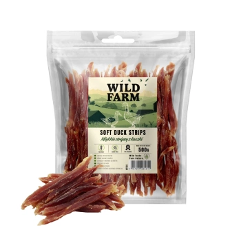 WILD FARM Απαλές λωρίδες πάπιας 500g λιχουδιές για σκύλους