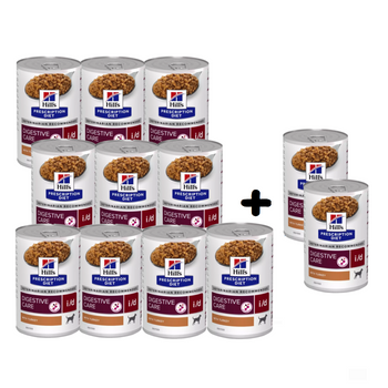 HILL'S PD Prescription Diet Canine i/d 10x360g + 2x360g GRATIS!!