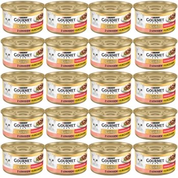 Purina Gourmet Gold Σολομός με κοτόπουλο σε σάλτσα 72x85g