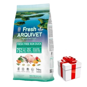 ARQUIVET FRESH - Ημίρρευστη τροφή για σκύλους με πάπια και ψάρια ωκεανού 10 kg + ΔΩΡΕΑΝ έκπληξη για τον σκύλο