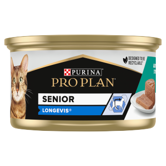 Purina Pro Plan Senior Longevis μους γάτας με τόνο 85 g