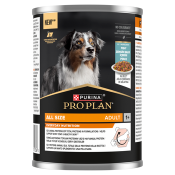PRO PLAN Everyday Nutrition Τροφή για ενήλικες σκύλους πλούσια σε ψάρια σε ζελέ 6x400g