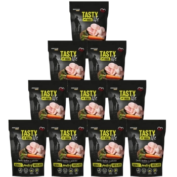 Tasty Dogs Life πιάτο ζελέ πουλερικών 10x500g