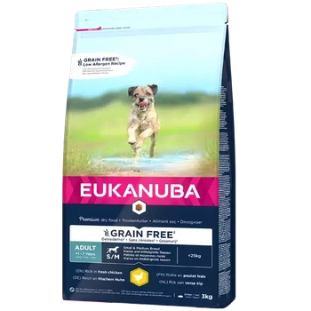 Eukanuba Adult Small&Medium Grain Free Chicken 3kg